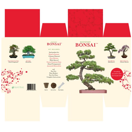 Design Box for a Bonsai Tree Starter Kit Design by Luko