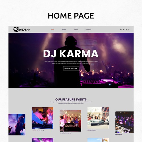 dj karma - playing good music since 2007 Design by Digitechtic