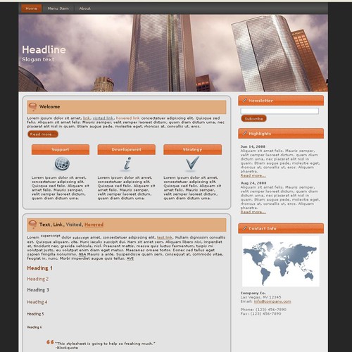 1-3 Page Website Template Design von Raescu Iulian