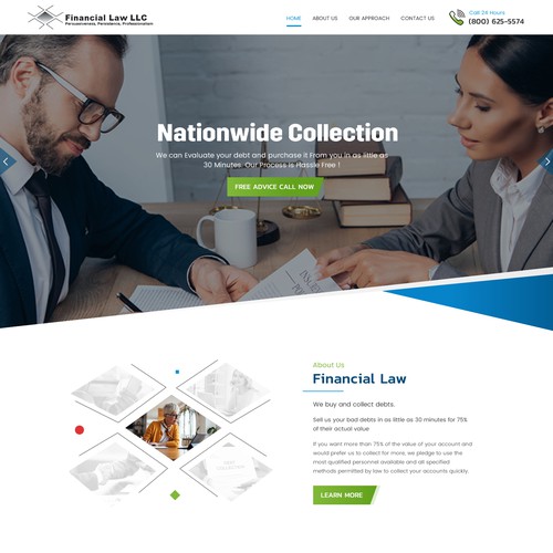 Debt Collection Website Design by RWI⚡