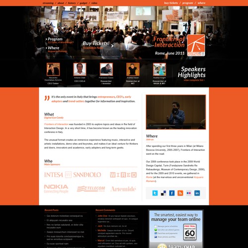 Powerful Technology Conference Website Design by Hitron_eJump