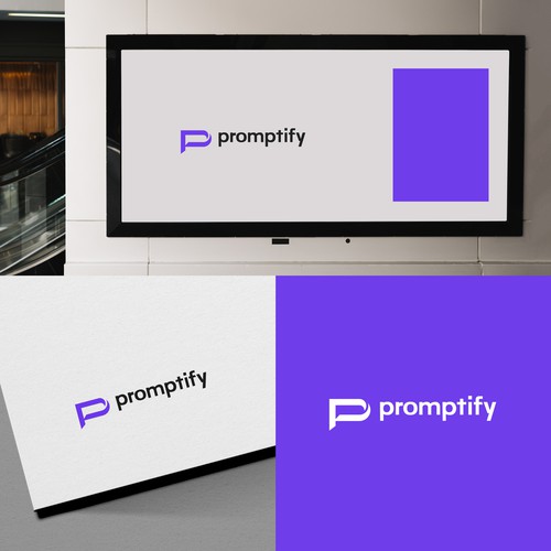 Modern, Simple and Sleek Logo for Promptify.com Design by ShemDesigns