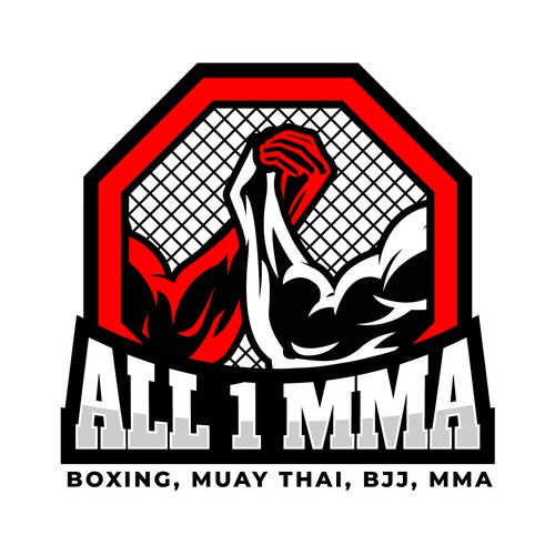 Martial arts gym logo symbolizing unity Design von ian6310