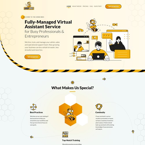 Designs | Design website for Virtual Assistant services company | Web ...