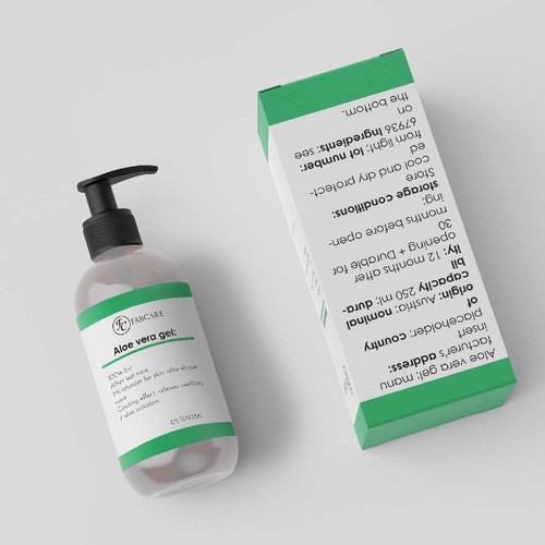 Label Design for Aloe Vera Lotion Design by DariiaDmitrievaa