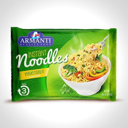 Design New Armanti Instant Noodles por tomdesign.org