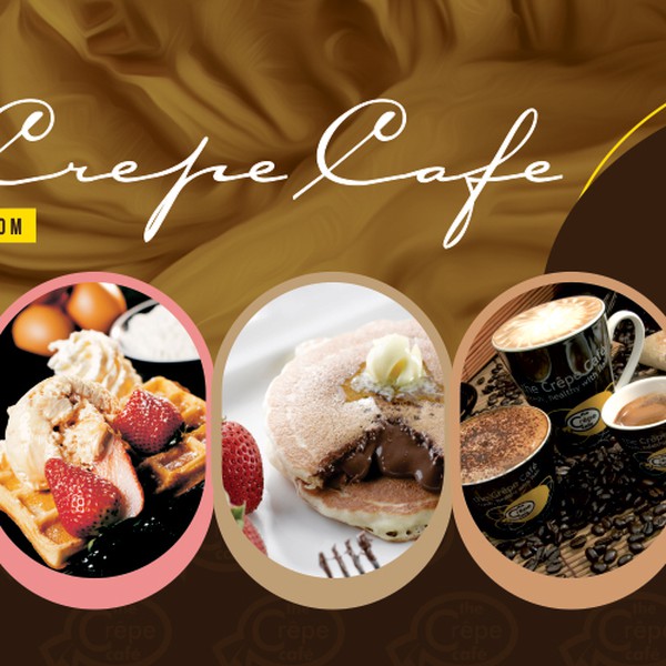 Create a billboard for The Crepe Cafe!