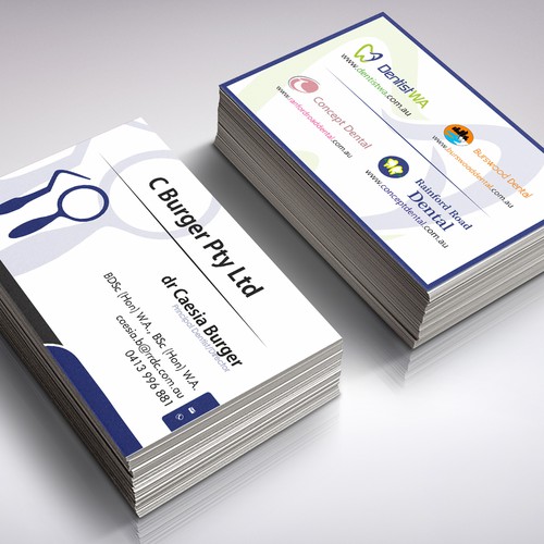 create professional cards for our dental business Réalisé par grintdeveraux