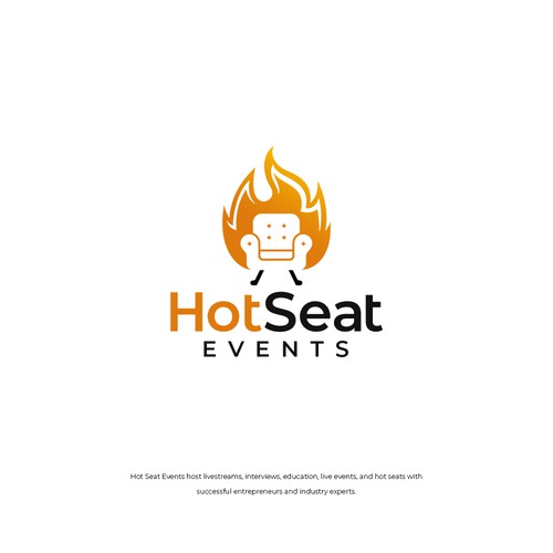 Impactful Logo For 'Hot Seat Events' – Learn from Industry Experts Through Livestreams & Events. Design réalisé par agamodie