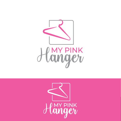 Stylist in Need of Iconic Pink Hanger Logo Design von Digitalum