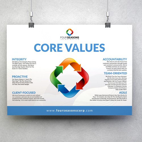 FourSeasons Core Values Campaign Design por Shreya007⭐️