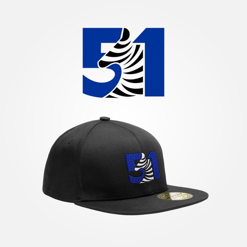 Edgy, Tough, Rugged, clothing Logo cleverly combining "Zebra" and "51" in a unique way. Diseño de adrian perdana