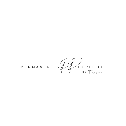 Modern and Clean Permanent Makeup Logo making my brand stand out and be easily identifiable. Design by AEI™