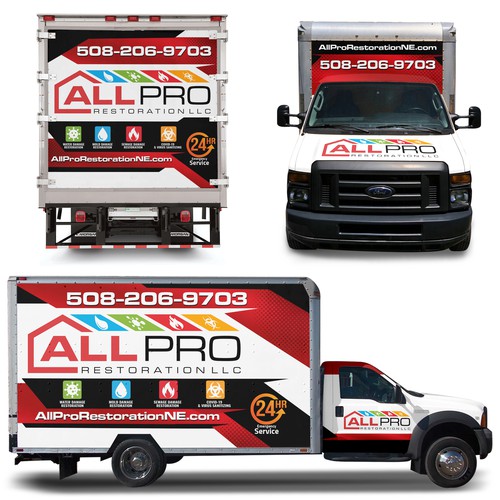 New vehicle Wrap for a Restoration truck Design by ssrihayak