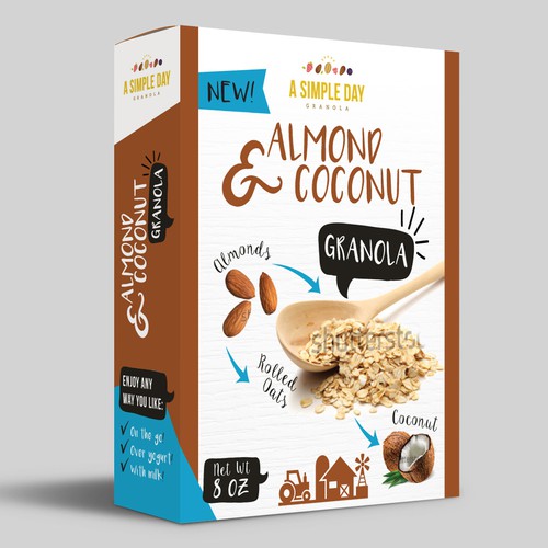 A Simple Day Granola Box Design Design by Jelena M.