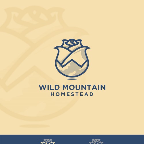 Artistic modern logo needed for a mountain-top flower farm. Design by Rolan Putut Wijaya