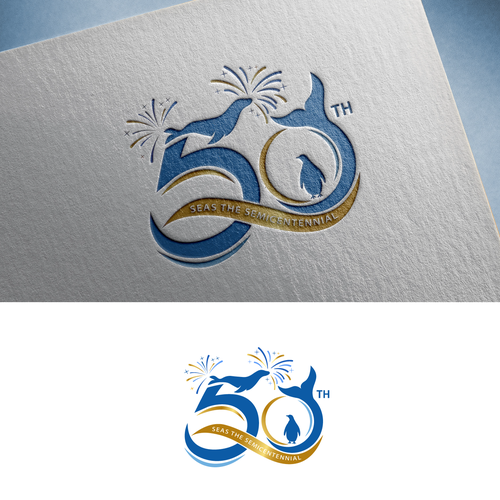 Mystic Aquarium Needs Special logo for 50th Year Anniversary Diseño de Alexa_27