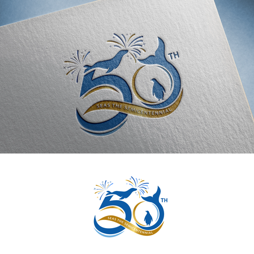 Design di Mystic Aquarium Needs Special logo for 50th Year Anniversary di Alexa_27