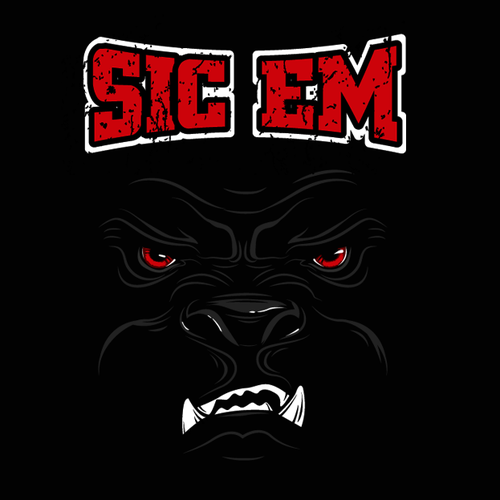 RABID DAWGS - SIC EM T-shirt Design by ies