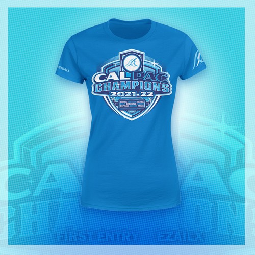 Cal Pac Champions T-Shirt, 2021-22 Design by EzaiLX