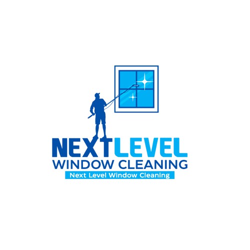 eye-catching window cleaning logo, appeals to homeowners. Design by Elite Craters