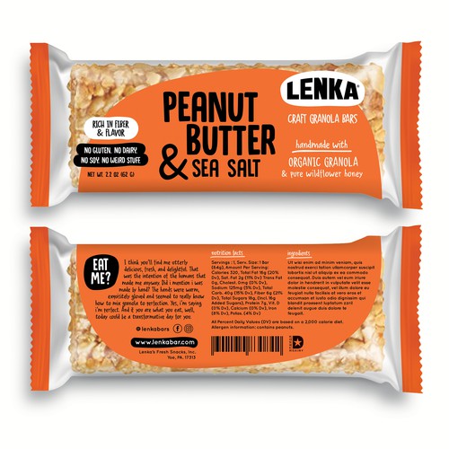 Craft Granola Bar Packaging for Millennials Design by MishkaBooo design