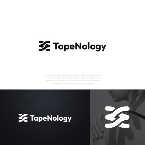 Premium Sports Tape Brand Logo Design by genesis.design