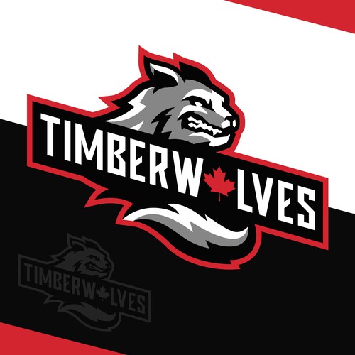 nina15™さんのCanadian International School of Hong Kong (CDNIS): Timberwolves Mascotデザイン