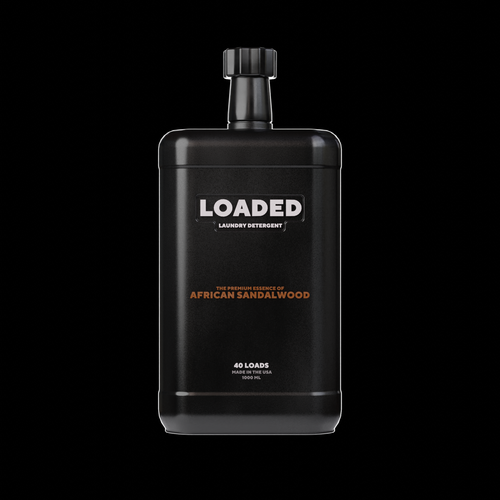 Masculine Cologne-Scented Laundry Detergent Bottle Diseño de Seny3d