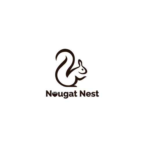 Simple yet elegant Squirrel design Diseño de Greycell design