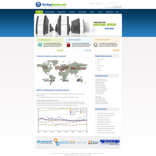 Hosting speeds project needs a web 2.0 design Design by Fredelyn Veraque
