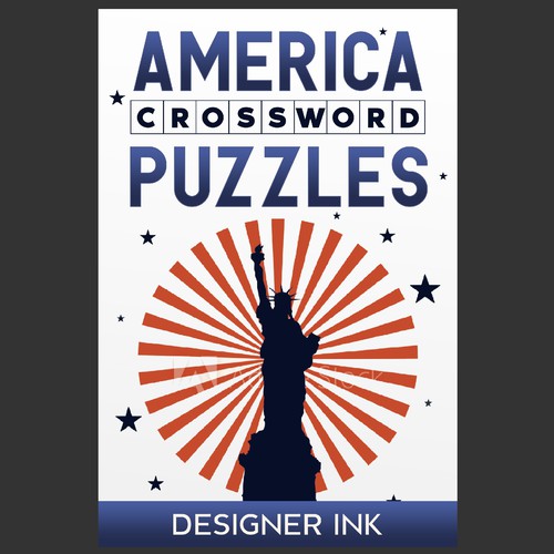 America Crossword Puzzles. Patriotic, Americana, Simple, Basic Design by Anastasia Brenych