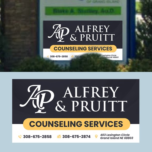 Design di We Need a Professional Street-Facing Sign for Our New Counseling Location di Sezt
