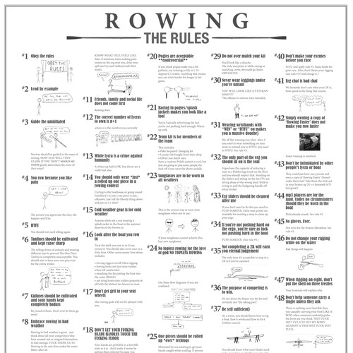 Help Rowperfect UK with a humorous print poster デザイン by Richard Owen