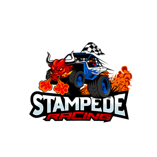 Stampede Racing Logo Diseño de rifzdesign