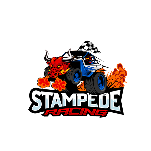 Stampede Racing Logo Design by rifzdesign