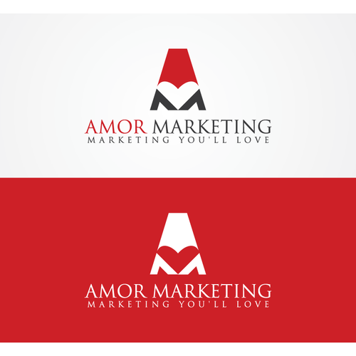 Ground breaking logo design required for the new Amor Marketing website!! Design by AguSzuge