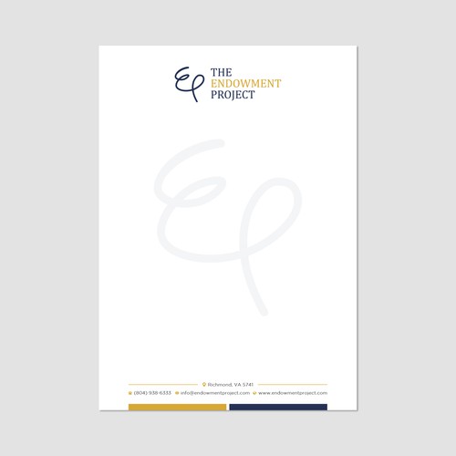 Clean, simple note design, The Endowment Project Design by prosenjit_P