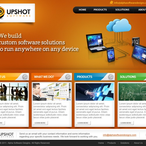 Help Upshot Software with a new website design Design by AIDAD