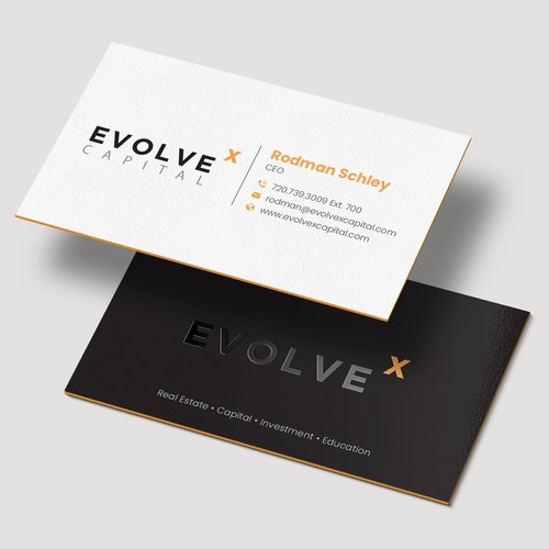Design a Powerful Business Card to Bring EvolveX Capital to Life! デザイン by mushfico