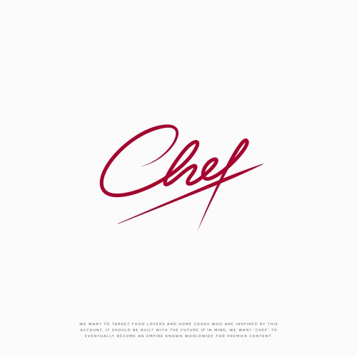 "CHEF": Food & Cooking Social Media Logo Design by NouNouArt