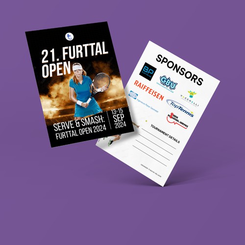 Aces & Action: Cool Flyer for a Tennis Tournament Design by denandapr