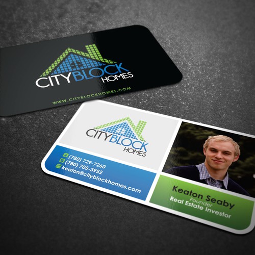 Business Card for City Block Homes!  Diseño de Direk Nordz