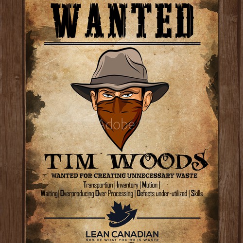 Wanted Tim Woods Poster | Poster contest