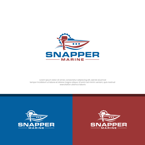 Snapper Marine Logo Design by ChemcoRD