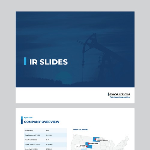 Improving Designs for Investor Materials for Evolving Brand