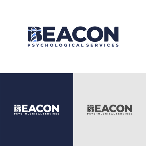 Logo for psychologist private practice providing therapy. Serious but hopeful. Design by kunz