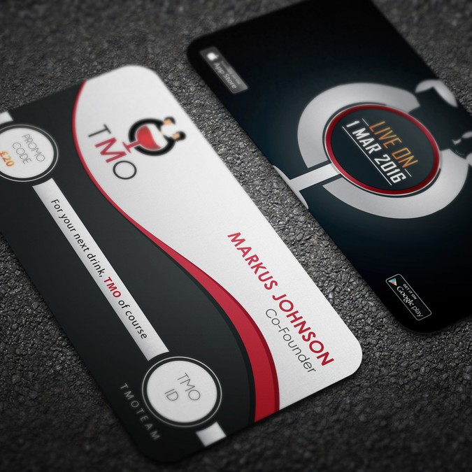 Business Card for a dating app Business card contest