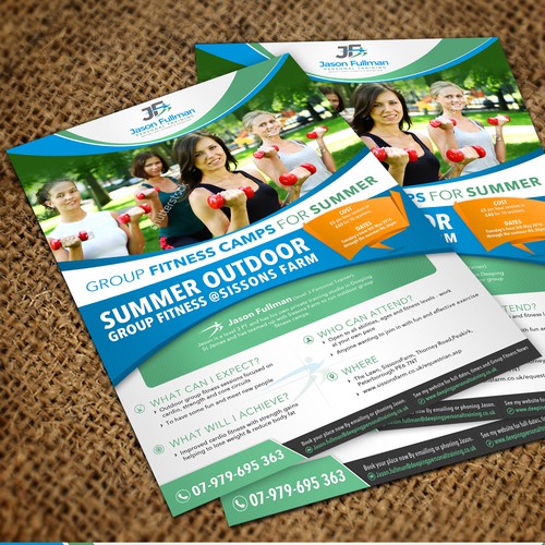 Appealing And Creative Group Fitness Bootcamp Flyer For Advertising Postcard Flyer Or Print Contest 99designs