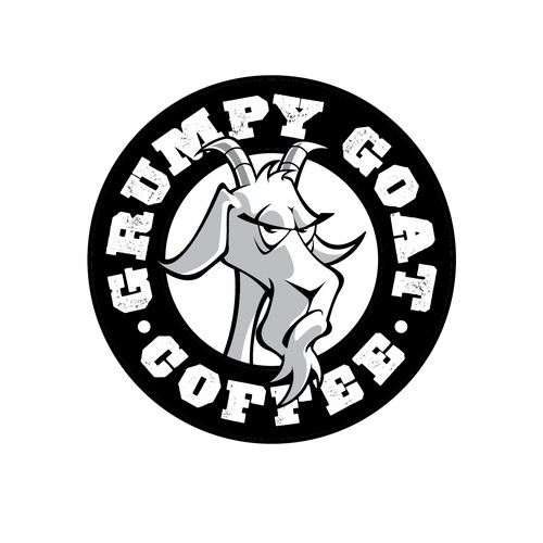 Grumpy Goat Coffee Shop, fun, modern, and powerful Design by gcsgcs